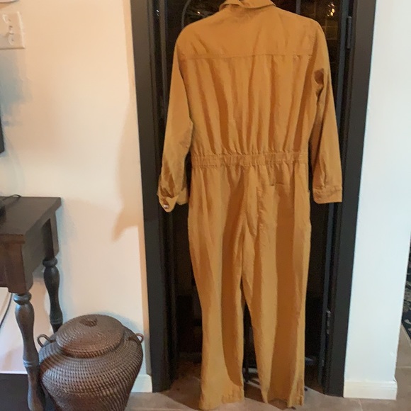 Universal thread jumpsuit - beautiful camel / mustard yellow / khaki color - Picture 3 of 5